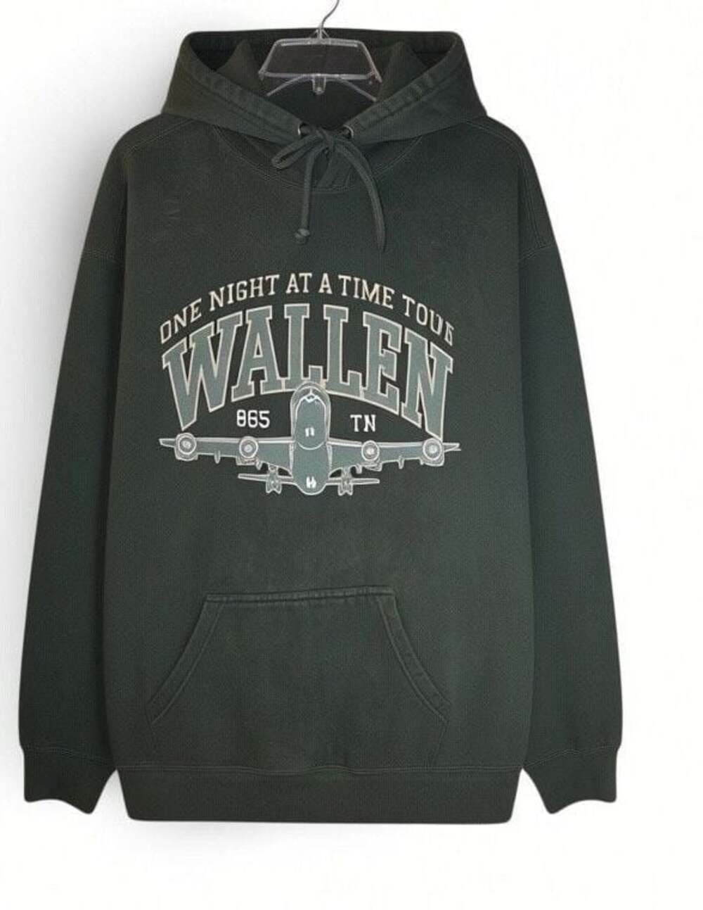 Morgan Wallen One Night At A Time Tour 2024 Green Graphic Hoodie Sweatshirt